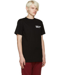 T-shirt à col rond imprimé noir Pyer Moss