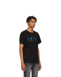 T-shirt à col rond imprimé noir Amiri