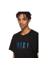 T-shirt à col rond imprimé noir Amiri