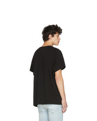 T-shirt à col rond imprimé noir Amiri