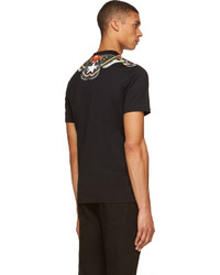 T-shirt à col rond imprimé noir Givenchy