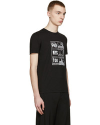 T-shirt à col rond imprimé noir Kenzo