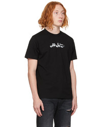 T-shirt à col rond imprimé noir Off-White