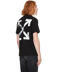 T-shirt à col rond imprimé noir Off-White