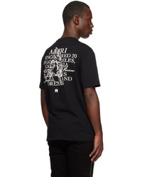 T-shirt à col rond imprimé noir Amiri