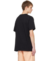 T-shirt à col rond imprimé noir Raf Simons