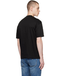 T-shirt à col rond imprimé noir Emporio Armani