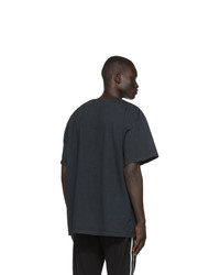 T-shirt à col rond imprimé noir Rhude