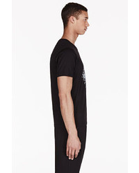 T-shirt à col rond imprimé noir Kenzo