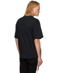 T-shirt à col rond imprimé noir Rhude