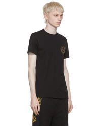 T-shirt à col rond imprimé noir VERSACE JEANS COUTURE