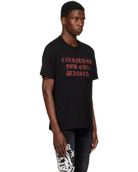 T-shirt à col rond imprimé noir Amiri