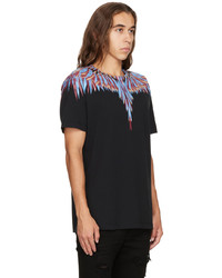 T-shirt à col rond imprimé noir Marcelo Burlon County of Milan