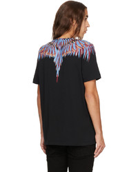 T-shirt à col rond imprimé noir Marcelo Burlon County of Milan