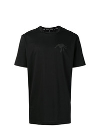 T-shirt à col rond imprimé noir Blackbarrett