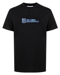 T-shirt à col rond imprimé noir Blood Brother