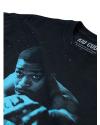 T-shirt à col rond imprimé noir Kid Cudi