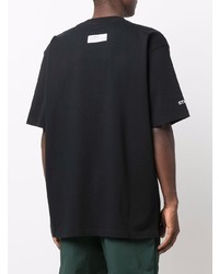 T-shirt à col rond imprimé noir Heron Preston