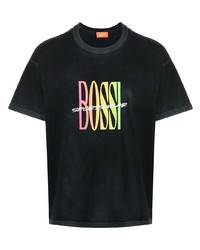 T-shirt à col rond imprimé noir Bossi Sportswear