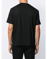 T-shirt à col rond imprimé noir Blackbarrett