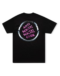 T-shirt à col rond imprimé noir Anti Social Social Club