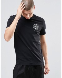 T-shirt à col rond imprimé noir Brixton