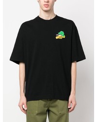 T-shirt à col rond imprimé noir Off-White