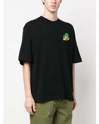 T-shirt à col rond imprimé noir Off-White