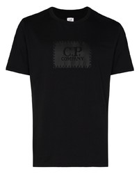 T-shirt à col rond imprimé noir C.P. Company