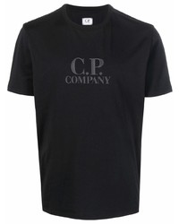 T-shirt à col rond imprimé noir C.P. Company