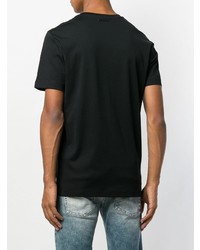 T-shirt à col rond imprimé noir Diesel Black Gold