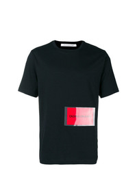 T-shirt à col rond imprimé noir Calvin Klein Jeans