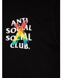 T-shirt à col rond imprimé noir Anti Social Social Club