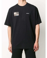 T-shirt à col rond imprimé noir Off-White