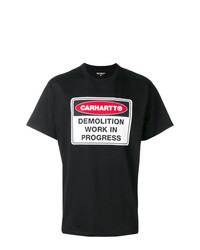 T-shirt à col rond imprimé noir Carhartt