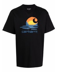 T-shirt à col rond imprimé noir Carhartt WIP