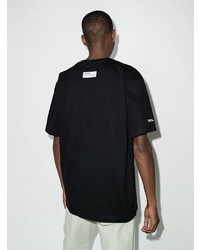 T-shirt à col rond imprimé noir Heron Preston