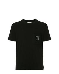 T-shirt à col rond imprimé noir Cerruti 1881