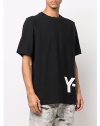 T-shirt à col rond imprimé noir Y-3