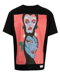 T-shirt à col rond imprimé noir Charles Jeffrey Loverboy