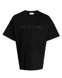 T-shirt à col rond imprimé noir Charles Jeffrey Loverboy