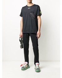 T-shirt à col rond imprimé noir Off-White