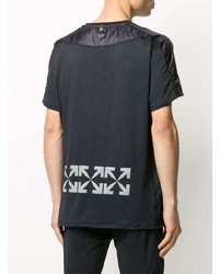 T-shirt à col rond imprimé noir Off-White