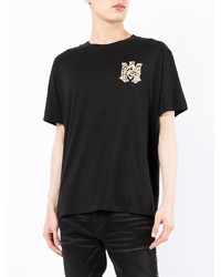 T-shirt à col rond imprimé noir Amiri