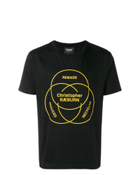 T-shirt à col rond imprimé noir CHRISTOPHER RAEBURN