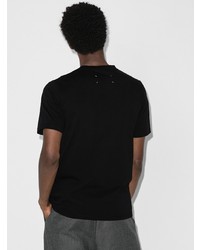 T-shirt à col rond imprimé noir Maison Margiela