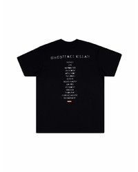 T-shirt à col rond imprimé noir Supreme