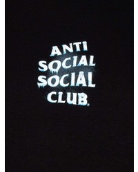 T-shirt à col rond imprimé noir Anti Social Social Club