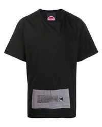 T-shirt à col rond imprimé noir Colmar A.G.E. By Shayne Oliver