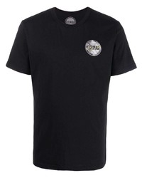 T-shirt à col rond imprimé noir Colmar